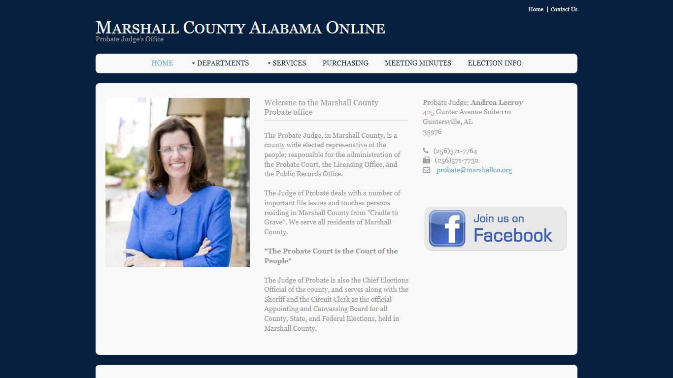 Probate Judge's Office - Marshall County, Alabama